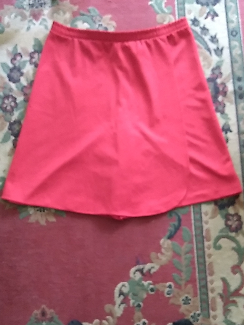 Haband Coral-Red A-Line Skirt